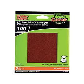 Gator 4074 Sanding Sheet, 100-Grit, Aluminum Oxide