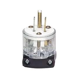 Eaton Wiring Devices WD8266 Straight Blade Electrical Plug, 125 V, 15 A, Thermoplastic