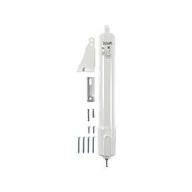 Wright Products TAP-N-GO V2012WH Pneumatic Door Closer, 90 deg Opening, Aluminum, White