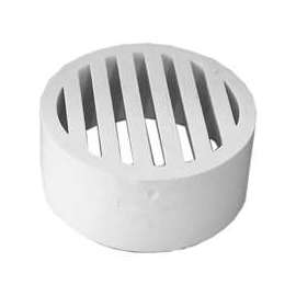 GENOVA 49240/S Floor Strainer, 4 in Hub, Styrene/Vinyl