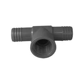 GENOVA 351458 Insert Pipe Tee, 1 in Insert x Insert x FIP, 200 psi, Polypropylene/PVC