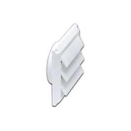 LAMBRO 2676W Louvered Vent, Plastic