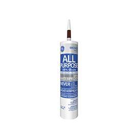 GE Silicone I GE412A Silicone Caulk, Bronze, 10.1 oz Cartridge