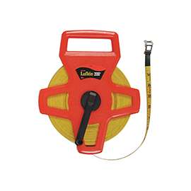 Cresent Lufkin FE150/1707 Tape Measure, 150 ft L x 1/2 in W Blade, Fiberglass Blade, Orange