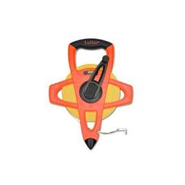 Cresent Lufkin FE200/1708 Tape Measure, 200 ft L x 1/2 in W Blade, Fiberglass Blade, Orange