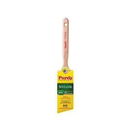 Purdy Nylox Glide 152220 Trim Brush, 7-1/4 in L Handle, Fluted Handle, Stainless Steel Ferrule