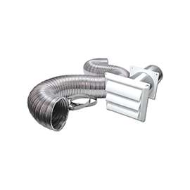 LAMBRO 313WUL Louvered Vent Kit, 1-Piece, For Gas and Electric Dryer Installations