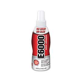 Eclectic E6000 563011 Spray Adhesive, White, 4 oz Bottle