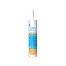 GE Max Stretch M90045 Silicone Acrylic Caulk, Clear, 10.1 oz Cartridge