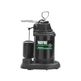 WAYNE SPF33 Sump Pump, 120 V, 9.5 A, 1-1/2 in Outlet, 3750 gph