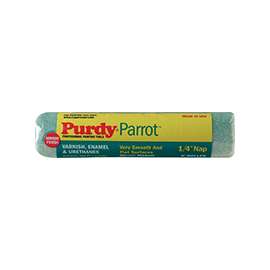 Purdy Parrot 144644091 Paint Roller Cover, Latex, Oil-Based Paint, 1/4 in Thick Nap, 1-1/2 in Core, Mohair Cover