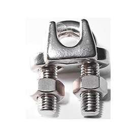 BARON 260S-1/8 Wire Rope Clip, 1/8 in Opening, Stainless Steel