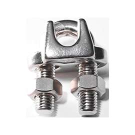 BARON 260S-1/4 Wire Rope Clip, 1/4 in Opening, Stainless Steel