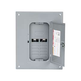 Square D Homeline HOM816L125PC Load Center, Plug-In Mounting, 125 A, Main Lug Breaker/Load Center, 8-Space