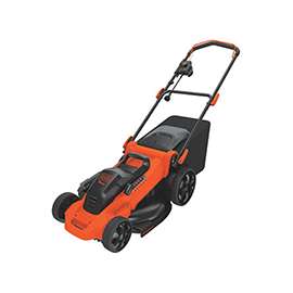 Black+Decker MM2000 Corded Lawn Mower, 120 V, 20 in W Cutting, 1-1/2 to 4 in H Cutting