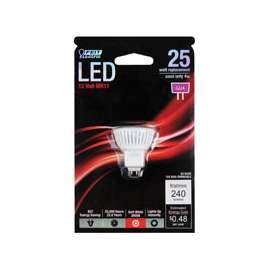 Feit Electric BPMR11/LED LED Lamp, 12 V, 4 W, G4, MR11 Lamp, Soft White Light