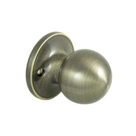 ProSource Dummy Door Knob, Antiqued Brass, 3 Grade