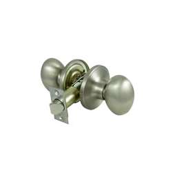 ProSource Passage Tubular Knobset, 2-3/8 - 2-3/4 In, Adjustable 6-Way Latch Bolt, 2 Screws Fasteners