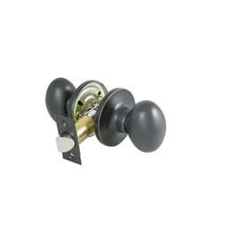 ProSource Passage Tubular Knobset, 2-3/8 - 2-3/4 In, Adjustable 6-Way Latch Bolt, 2 Screws Fasteners