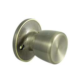 ProSource Dummy Knobset, 2-3/8 - 2-3/4 In, 2 Screws Fasteners, Left Hand/Right Hand Grip, Antiqued Brass