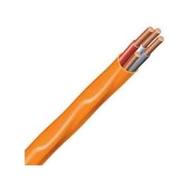 Southwire 10/3NM-WGX100 Type NM-B Sheathed Cable, 10 AWG, 100 ft L, Orange Nylon Sheath