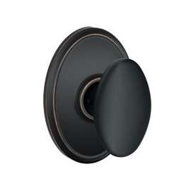 Schlage Siena F10VSIE716WKF Hall and Closet Lock Passage Door Knob with Wakefield Trim, 1-3/8 to 1-3/4 in Thick Door