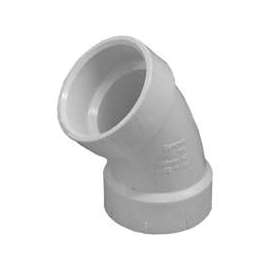 GENOVA 700 Series 73615 Drain Pipe Elbow, 1-1/2 in Hub, 45 deg