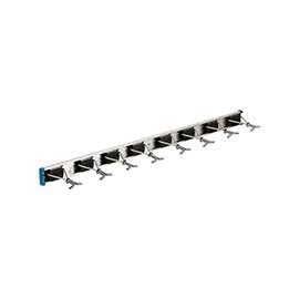 Crawford 36360 Sliding Grip Tool Organizer, 8-Compartment, Aluminum, Black