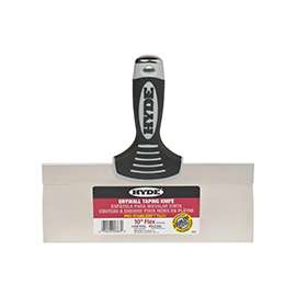 HYDE 09363 Taping Knife, Soft-Grip Handle, Single-Edge Stainless Steel Blade