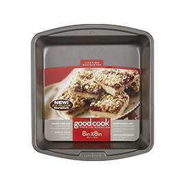 Goodcook 04017 Cake Pan, Square, Steel