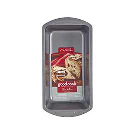 Goodcook 04025 Non-Stick Loaf Pan, 10-1/2 in L, 8.8 in W, Steel, Gray