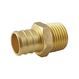 Apollo APXMA1234 Pipe Adapter, 3/4 in PEX, 1/2 in MPT