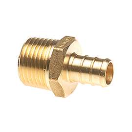 Apollo APXMA3412 Pipe Adapter, 1/2 in PEX, 3/4 in MPT