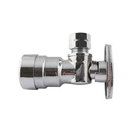 Apollo APXPV1238A Stop Valve, 1/2 x 3/8 in Push-Fit x Compression, Brass, Chrome