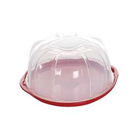 NORDIC WARE 50022 Translucent Bundt Cake Keeper, Plastic, Clear