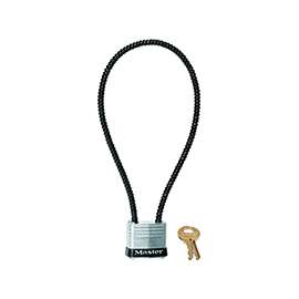 Master Lock 107DSPT Gun Lock with Padlock, 1-1/8 in W Body, Steel
