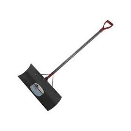 Garant NSP24DU Snow Pusher, 10 in L Blade, 24 in W Blade, Hardwood Handle