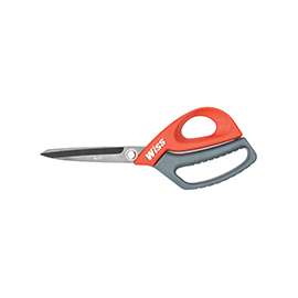 Crescent Wiss W10T All-Purpose Scissor, 10 in OAL, Stainless Steel Blade, 4 in Length of Cut, Gray/Red Handle