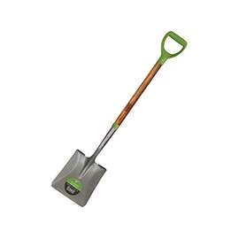 AMES 2535900 Transfer Shovel, 5 in L x 9-3/4 in W Blade, Hardwood Handle