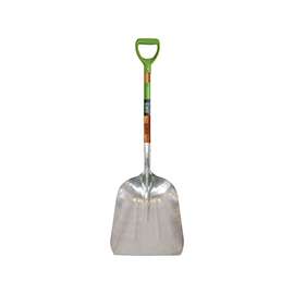 AMES 2672100 Scoop Shovel, 45-1/2 in OAL, Aluminum Blade, Hardwood Handle