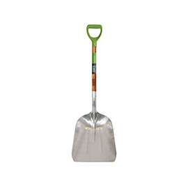 AMES 2672300 Scoop Shovel, 44-1/2 in OAL, Aluminum Blade, Hardwood Handle