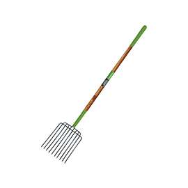 AMES 2826300 Manure/Bedding Fork, 10-Tine, Steel Tine