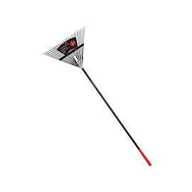 RAZOR-BACK 2915212 Leaf Rake, 24-Tine, 68 in OAL, Steel Tine, Fiberglass Handle