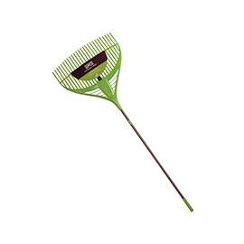 AMES Collector Series 2915806 Leaf Rake, 26-Tine, 74-1/8 in OAL, Poly Tine, Steel Handle