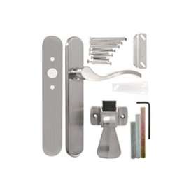 Wright Products VBG115SN Door Lever Lockset, Brass, Satin Nickel, For Doors