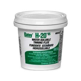 Oatey H-20 Series 30142 Water Soluble Tinning Flux, Gray, 8 oz