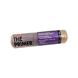 WOOSTER R201-9 Paint Roller Cover, Oil, Water-Based Paint, 3/8 in Thick Nap, Fabric Cover, Tan
