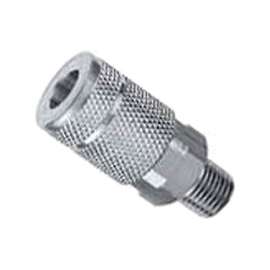 Tru-Flate 13-603 T-Style Coupler, 1/4 in MNPT, Steel