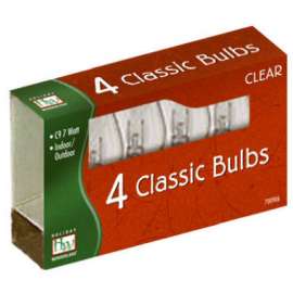 HW 4PK C9 CLR Repl Bulb