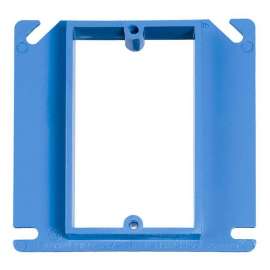 Carlon A411RR Electrical Box Cover, 4 in L, 4 in W, Square, PVC, For Non-Metallic Boxes